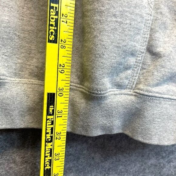 CARHARTT Men’s Hoodie Sweatshirt 3XL Heather Grey Logo Sleeve Loose Fit Pocket - Picture 10 of 14